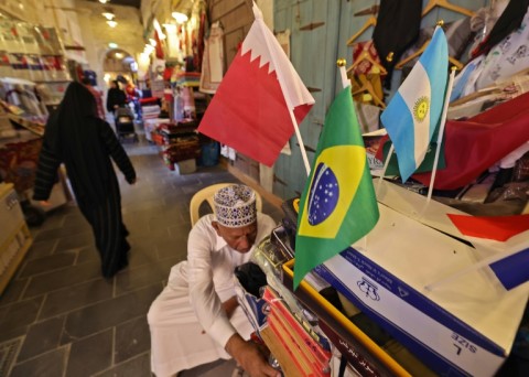 The Souq Waqif bazaar, in Qatar's capital Doha, where traders are gearing up for the start of the football World Cup