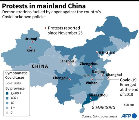 Protests in mainland China