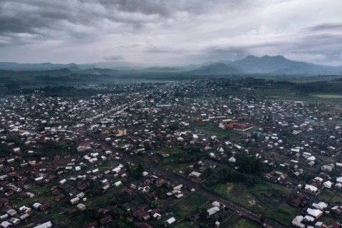 Survivors of the Kishishe massacre say they walked for days to reach a camp near Kitshanga, here seen in 2019