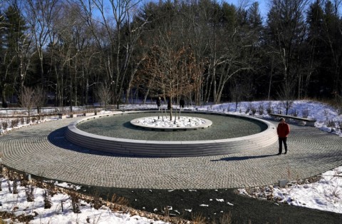 A memorial honoring the 26 victims of the Sandy Hook Elementary school massacre opened in November 2022