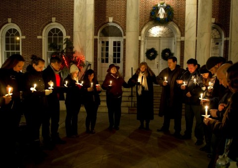 A decade ago, residents stunned by the mass shooting held a candlelit vigil in Newtown, Connecticut