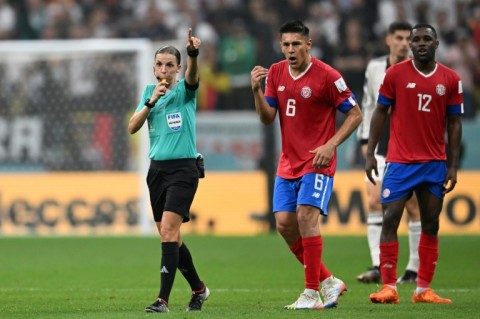 France's Stephanie Frappart became the first woman to take charge of a men's World Cup game