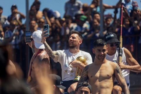 Messi finally crowned his record-breaking career with football's biggest prize as he produced one of the greatest World Cup final performances