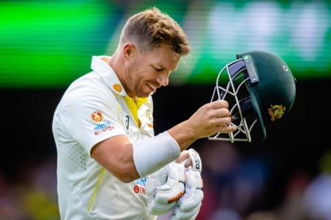 Australia's David Warner walks off after being dismissed by South Africa's Kagiso Rabada during the first Test 