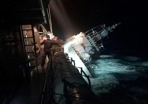 The HTMS Sukhothai capsized as it was patrolling the Gulf of Thailand