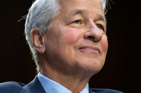 JPMorgan Chase Chief Executive Jamie Dimon said the US economy 'remains strong' but faced headwinds, including persistent inflation