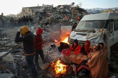 Survivors have been left to scramble for food and shelter  