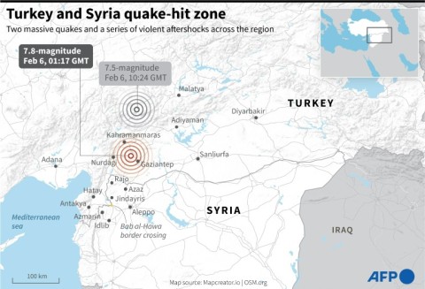 First UN quake relief aid reaches rebel-held Syria