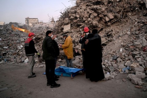 Relatives identified a body in Turkey's Kahramanmaras as the search continues in the aftermath of the earthquake