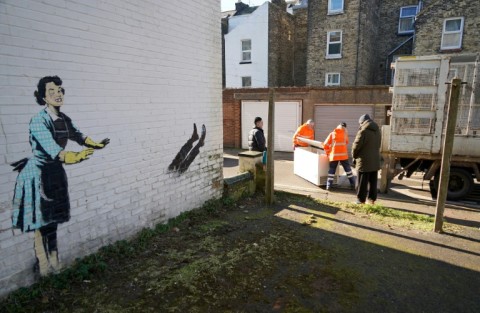 Local people objected when council workers removed the freezer