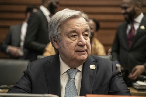 UN Secretary-General Antonio Guterres urged African leaders to continue to 'battle for peace' 