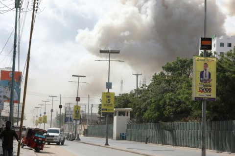 Under attack: 121 people died in two car bomb blasts at the education ministry in Mogadishu last October