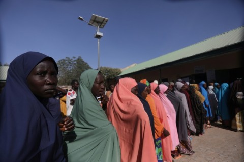 Voters came out in Kano, the country's second largest city