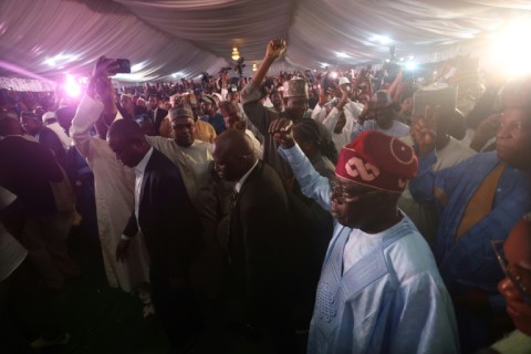 Ruling party candidate Bola Tinubu called on his rivals in the election to work together