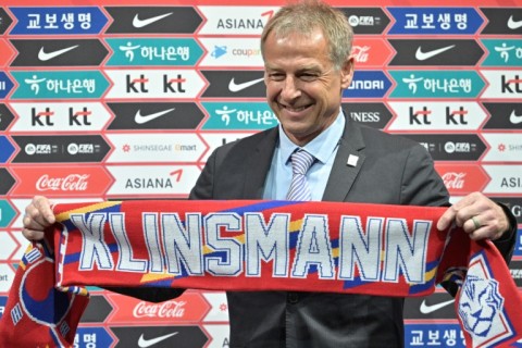 Jurgen Klinsmann is the new head coach of South Korea