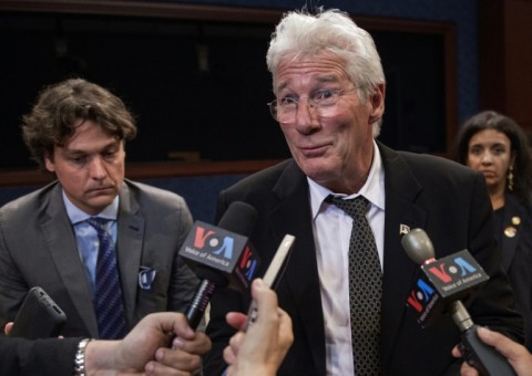 US actor Richard Gere, pictured at a 2015 appearance in the House of Representatives, has a long history of activism for human rights in Tibet