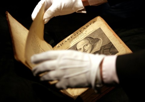 London's Guildhall Library put its copy of the first collected edition of William Shakespeare's plays on display for one day only