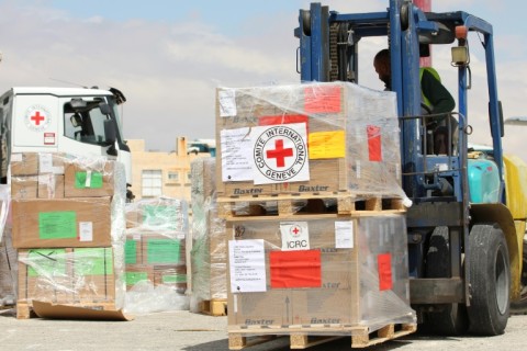 The International Committee of the Red Cross on April 30, 2023 sent an aircraft with badly needed medical supplies to Port Sudan from Jordan