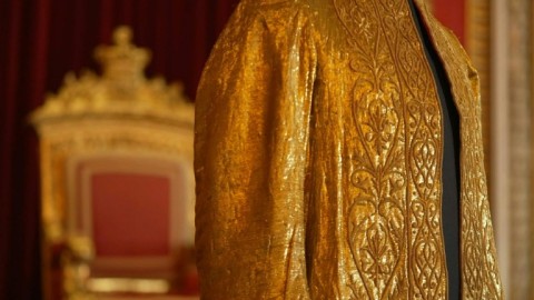 The Coronation Vestments for King Charles III presented at Buckingham Palace