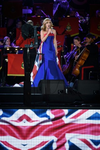 Welsh mezzo-soprano Katherine Jenkins recorded the first version of the new national anthem 'God Save the King'