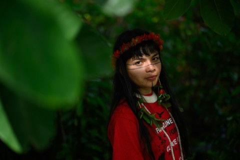 Txai Surui's grandfather defended the rainforest with bows and arrows; she is part of a new generation of Indigenous activists doing it with technology, she says