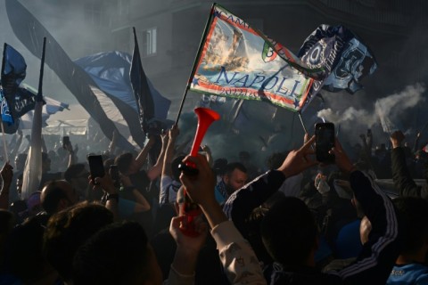 Sampdoria fans set off fireworks in huge celebrations after