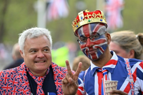 Many fans were decked out in the colours of the British flag