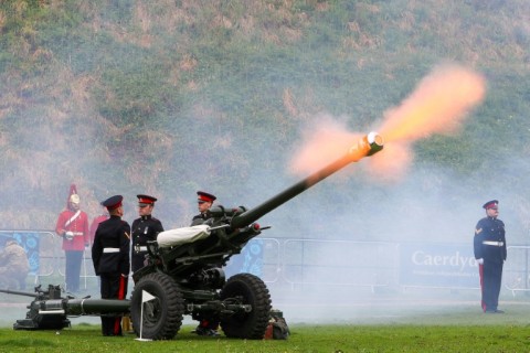 A 21 gun salute after the coronation 