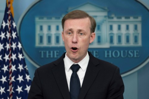 US National Security Advisor Jake Sullivan, shown here, discussed Taiwan with China's top diplomat Wang Yi, both sides said in choreographed statements