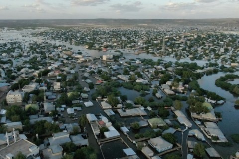 Inhabitants of Beledweyne town in Hiran region were forced out of their homes as heavy rainfall caused water levels to rise sharply