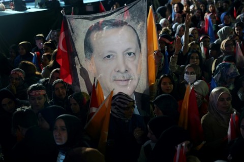 President Recep Tayyip Erdogan's supporters celebrated Sunday's result deep into the night