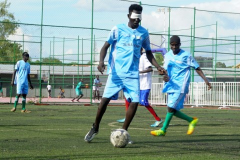 South Sudan is hosting its first ever blind football league, with the final due to be held next week