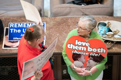 Anti-abortion advocates in the South Carolina Senate, May 23, 2023