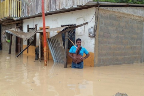 More than 500 people were evacuated from their homes in northern Ecuador after heavy rain caused flooding, President Guillermo Lasso says