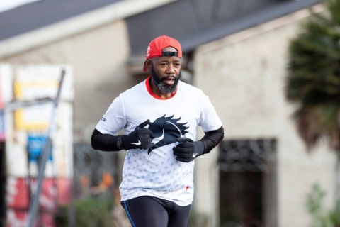 The gruelling 90-kilometre (56-mile) race was first run in 1921, but black runners and women were only allowed to take part in 1975