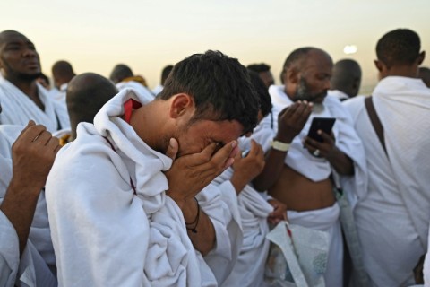 The rites of the hajj include circling the Kaaba, the large black cube in Mecca's Grand Mosque