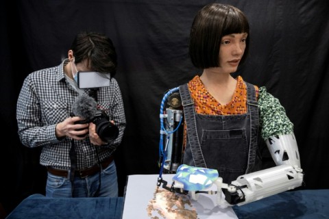 Ultra-realistic robot artist Ai-Da and other robots will join the summit looking at how to harness AI for empowering humanity