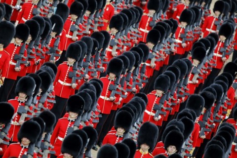 The queen had two birthdays, one celebrated in private and another official birthday marked by a public military parade