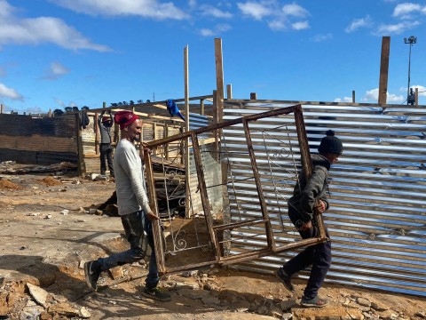 A trail of destruction left by the powerful winds and heavy rain that lashed the province earlier this week. eNCA/Kevin Brandt