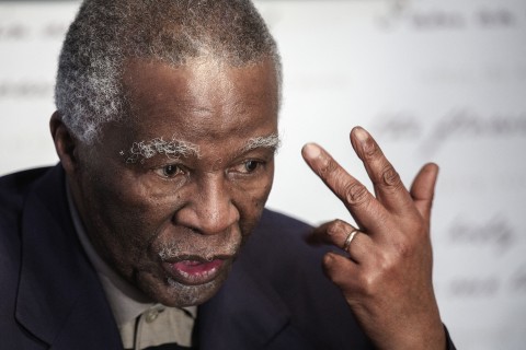 File: Former South African president Thabo Mbeki. AFP/Gianluigi Guercia