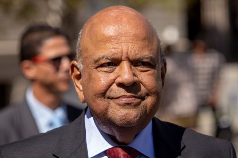 Former Public Enterprises Minister Pravin Gordhan. Dwayne Senior/Bloomberg via Getty Images