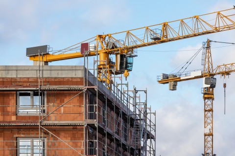 File: Construction site of a residential building. GettyImages/fhm