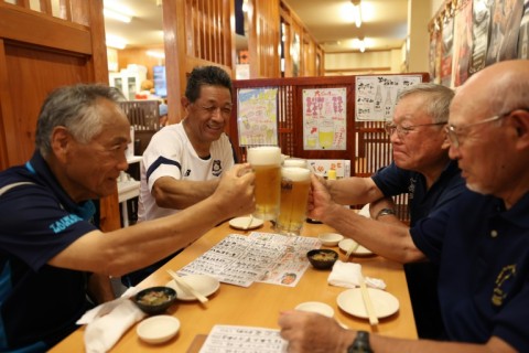 The over-70s relish the community aspect of the game in Japan