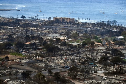 Most of Lahaina now lies in ruins