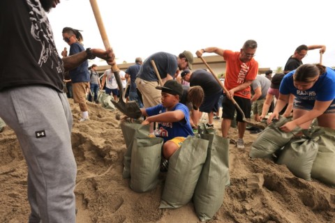 The City of Indio, California began preparing for Hurricane Hilary by filling sandbags