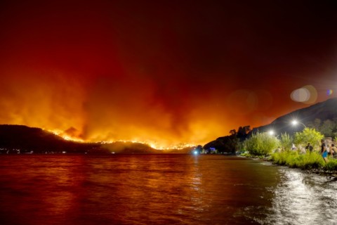 Mitsotakis said Canada (pictured), Spain and the United States had struggled with wildfires on a similar scale this summer