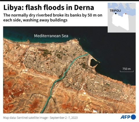 Libya: flash floods in Derna