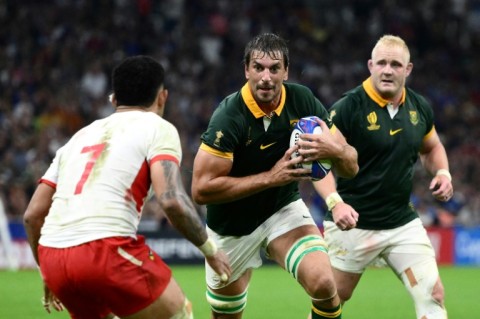 Eben Etzebeth (C) has been the 'Enforcer' in the Sprignbok team since he was first capped in 2012