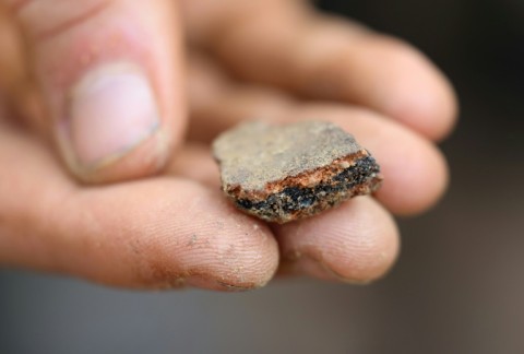 Archaeologists have spent the past few weeks digging at the site where the slab was initially uncovered