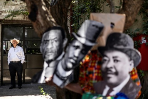 William Kentridge, left, at the Centre for the Less Good Ideas in Johannesburg

